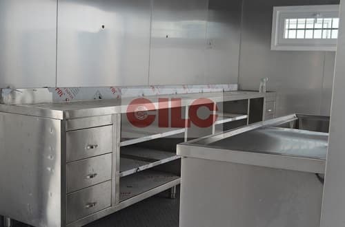ISO 20_ft Modified Container for Fish Shop with Stainless De